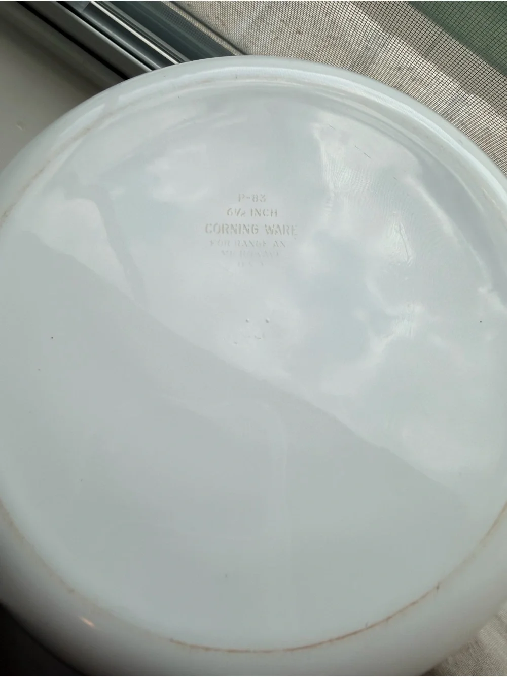 Corningware White Ceramic Serving Dish 6x6